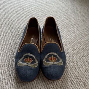 Stubbs and wootton  Loafers with Embroidered Design